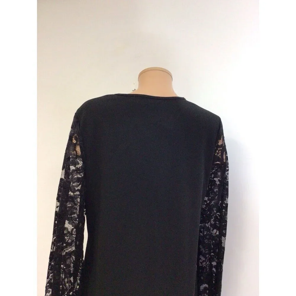 Emery Rose Black Lace Dress Womens XL NEW - Picture 5 of 11